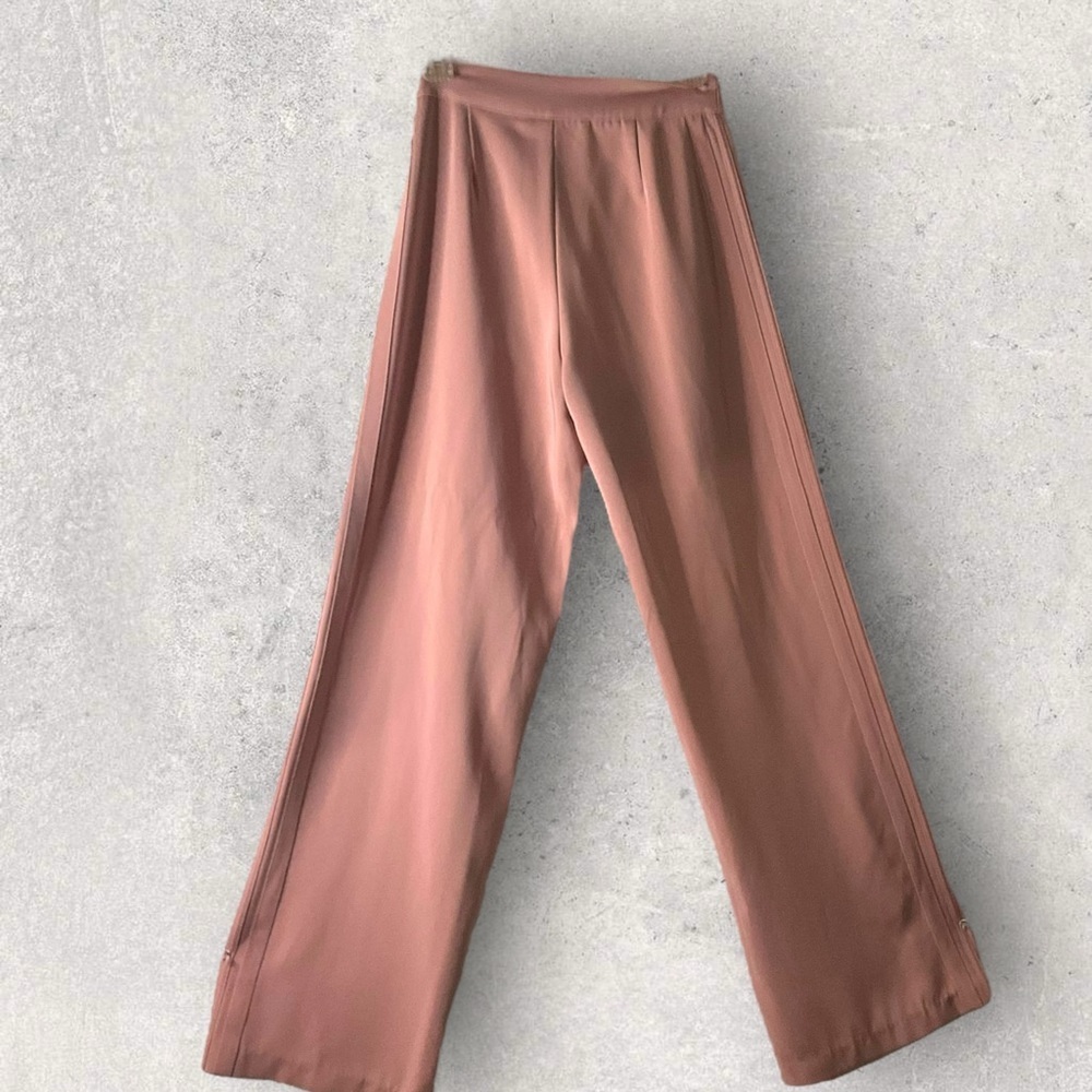 Wild Honey Mauve Trouser Tailored Pant High Waist Wide Leg Office Stretch SZ S - Picture 2 of 9